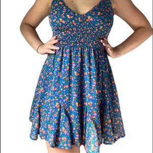 Floral sundress. Beautiful bold colors!
